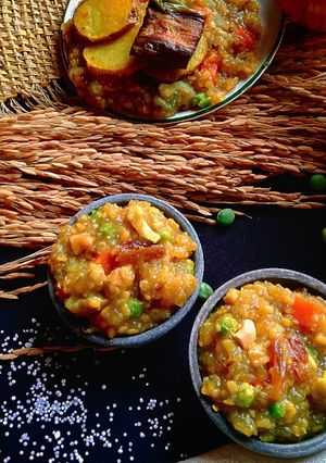 নিরামিষ সাবুর খিচুড়ি (niramish sabur khichuri recipe in bengali) রেসিপির প্রধান ছবি