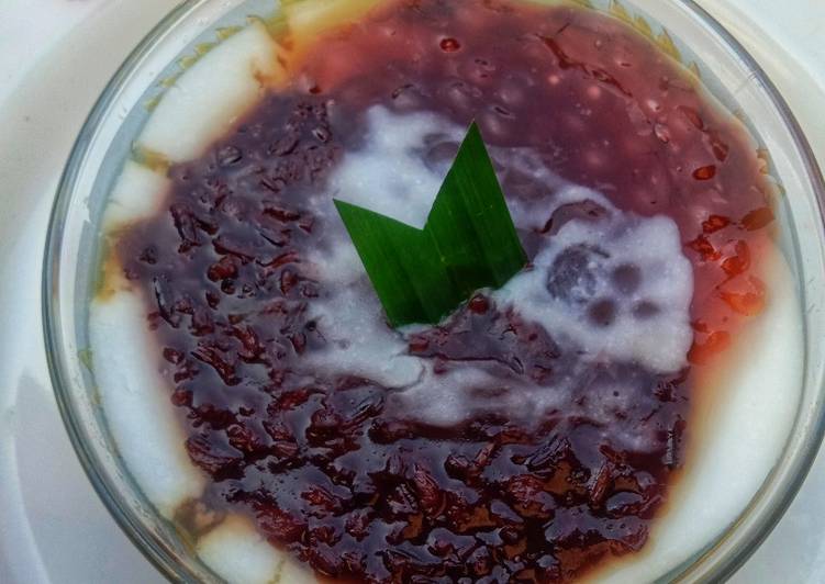 Bubur ketan hitam simpel Bubur ketan hitam simpel