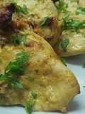 Pechuga de pollo a la mostaza y mayonesa en airfryer