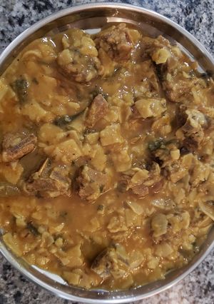 A picture of Mutton Chakori.