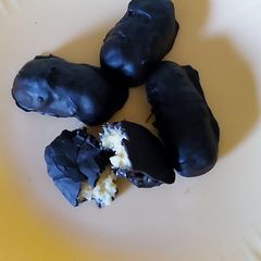 A picture of Yummy chocolate coconut bars.