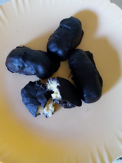 A picture of Yummy chocolate coconut bars.