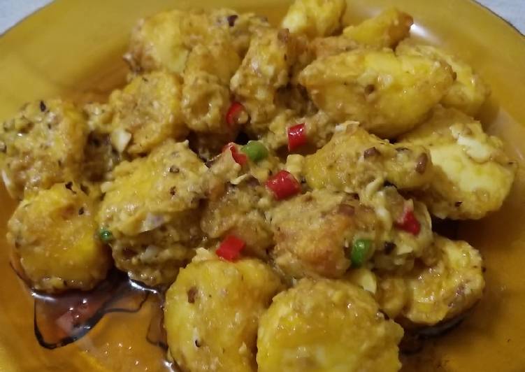 Bagaimana Membuat Home Made Salted egg tofu yang Enak Banget