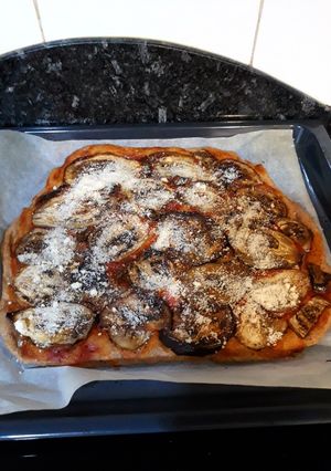 Foto principal de Coca de berenjenas con queso