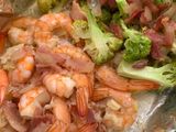Foil Baked Garlic Butter Shrimp and Broccoli (so easy)