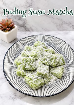Foto resep 586. Puding Susu Matcha