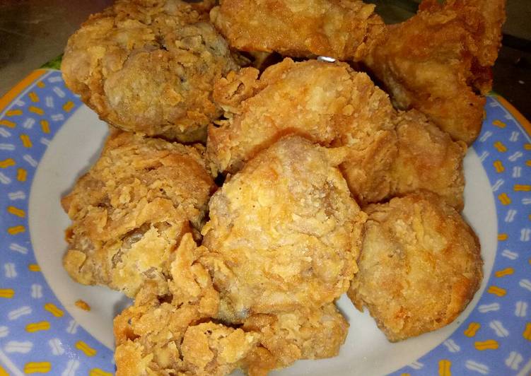 Cara Gampang Membuat Ayam crispy ala KFC yang Enak Banget