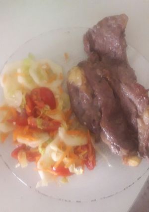 Una foto de Ensalada arcoíris