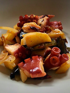 Una foto de Frita de pulpo