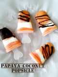Es Pepaya Santan/Papaya Coconut Popsicle