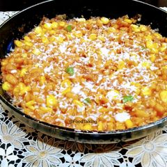 A picture of Cheesy Baked Beans.