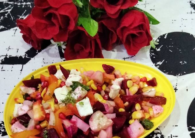 Veg 🥗 paneer salads 😋😋😋🥗🥗🥗 Recipe