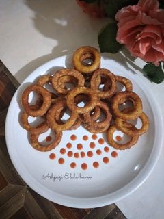 عکسی از دستور چیپس سیب زمینی حلقه ای