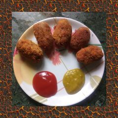 A picture of Veg cutlets.