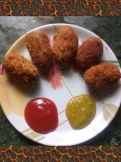 A picture of Veg cutlets.
