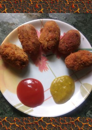 A picture of Veg cutlets.