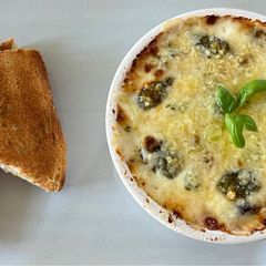 A picture of King Charles’ Baked Eggs à la Med.