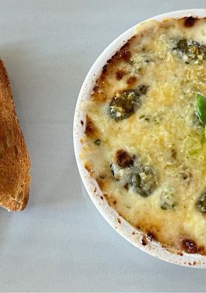 A picture of King Charles’ Baked Eggs à la Med.