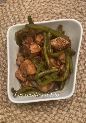 Une photo de Poulet miel / haricots verts au Cookeo #cuisinonspourelles