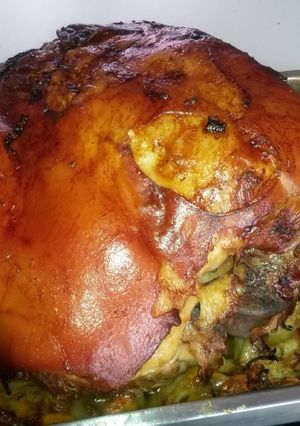 Une photo de Jambon braisé sauce madère