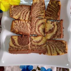A picture of Zebra cake.