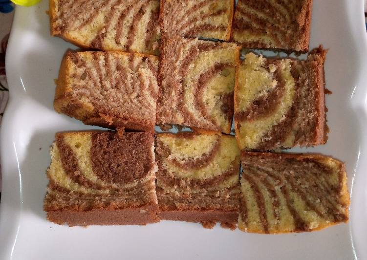 Easiest Way to Prepare Super Quick Homemade Zebra cake