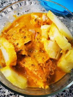 Una foto de Pechugas de pollo en salsa