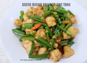 Foto resep Oseng Bunga Bawang dan Tahu