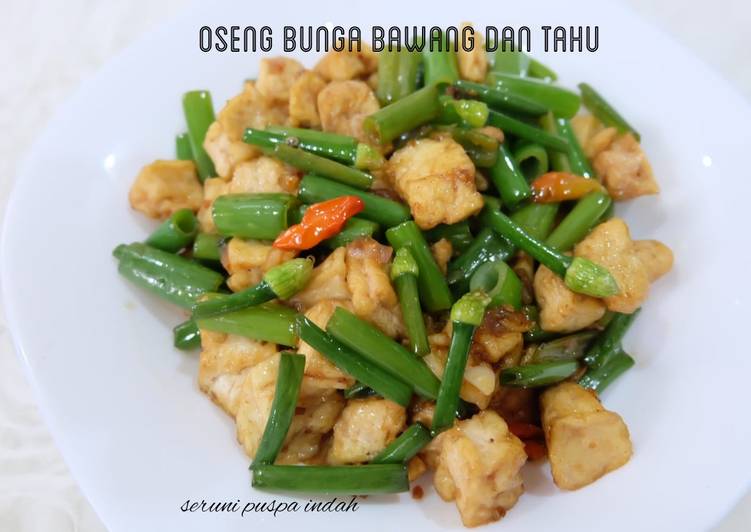 Oseng Bunga Bawang dan Tahu