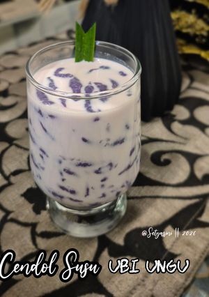 Foto resep Cendol Susu Ubi Ungu