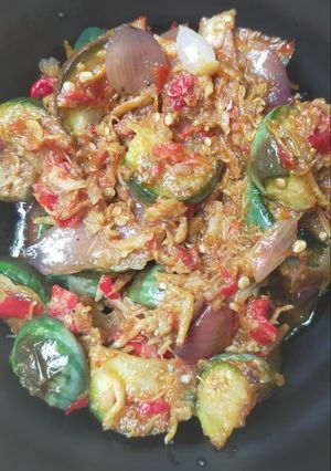 Foto resep Terong Teri Sambel Huh Hah