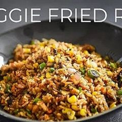 A picture of VEGGIE FRIED RICE RECIPE | EASY VEGETARIAN VEGAN.