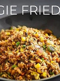 A picture of VEGGIE FRIED RICE RECIPE | EASY VEGETARIAN VEGAN.