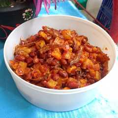 A picture of Balado Kentang Kacang Teri.
