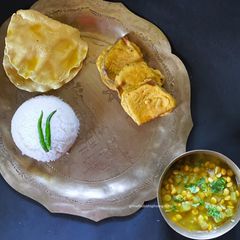 A picture of Bihari Thali for Chhath.