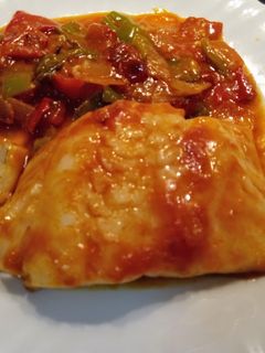 Una foto de Bacalao al horno