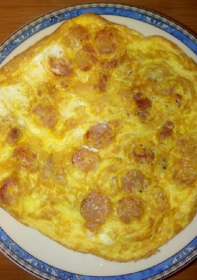 Una foto de Tortilla de chistorra