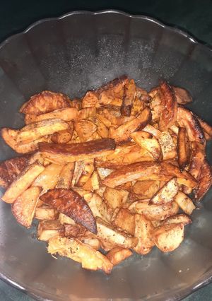 Una foto de Papas y batatas al horno