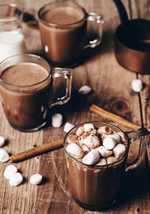 Une photo de Chocolat chaud clémentine