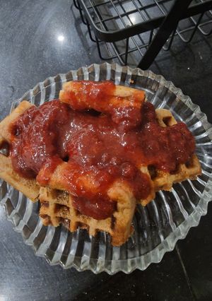 A picture of Strawberry Waffles.