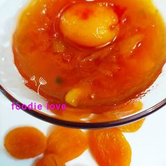 A picture of Khubani ka meetha.