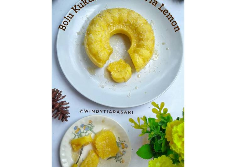 Cara membuat Bolu Kukus Nutrisari Fla Lemon (no oven, no mixer) Sederhana dan Mudah Dibuat