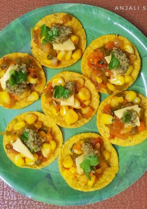 A picture of Chatpata Nachos (Desi style).