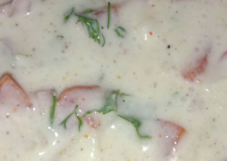 Recipe of Quick Cucumber tomato  Raita