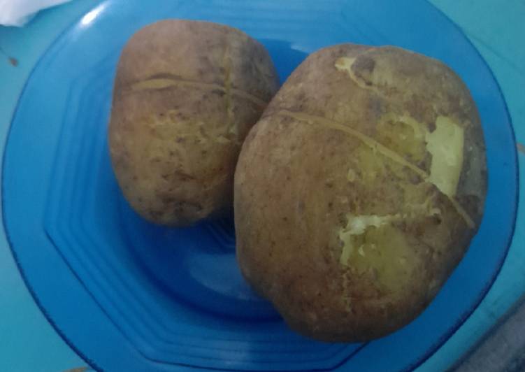 Kentang rebus gurih