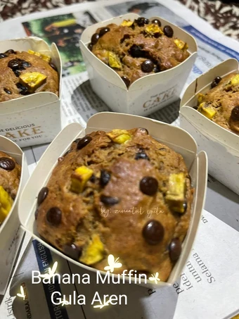 Cara Gampang Menyiapkan Resep  Banana Muffin Gula Aren, Moist yang Menggugah Selera, Enak