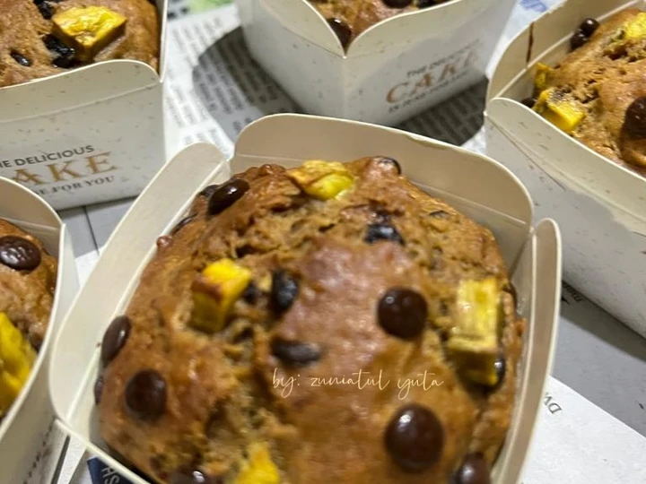 Cara Gampang Menyiapkan Resep  Banana Muffin Gula Aren, Moist yang Menggugah Selera, Enak