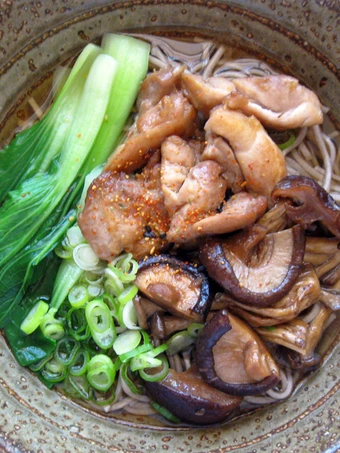 Easy Way Make Soba Noodle Soup With Chicken &amp; Asian Mushrooms the Awesome  Appealing