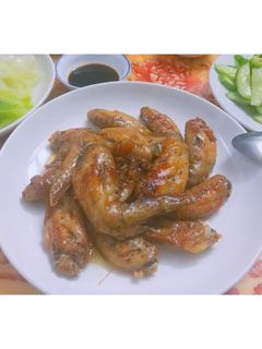 Hình của món Cánh gà chiên mắm.
