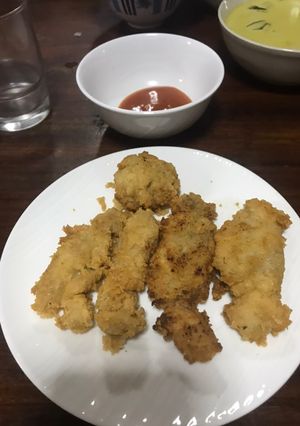 รูปของ ไก่ทอดไร้กระดูก คีโต
